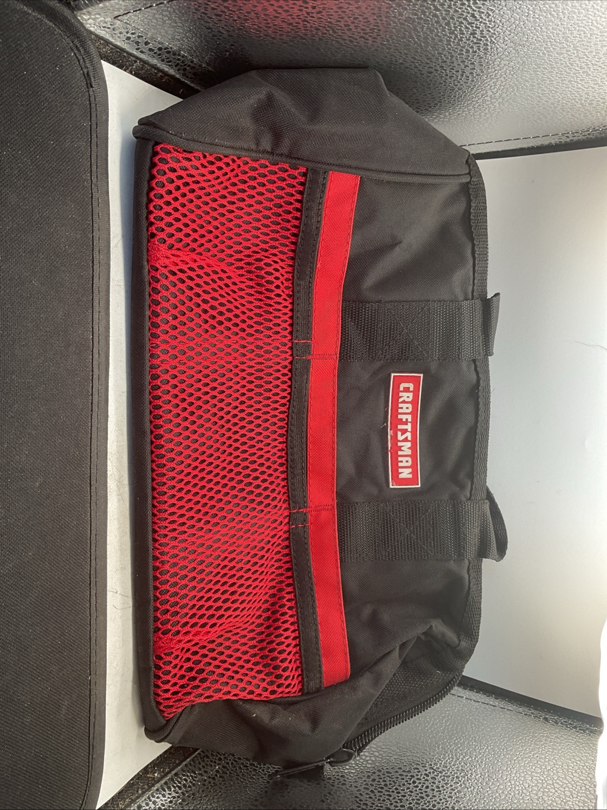 Craftsman 13″ Large Mouth Pockets Durable Tool Bag 37535 – Red & Black