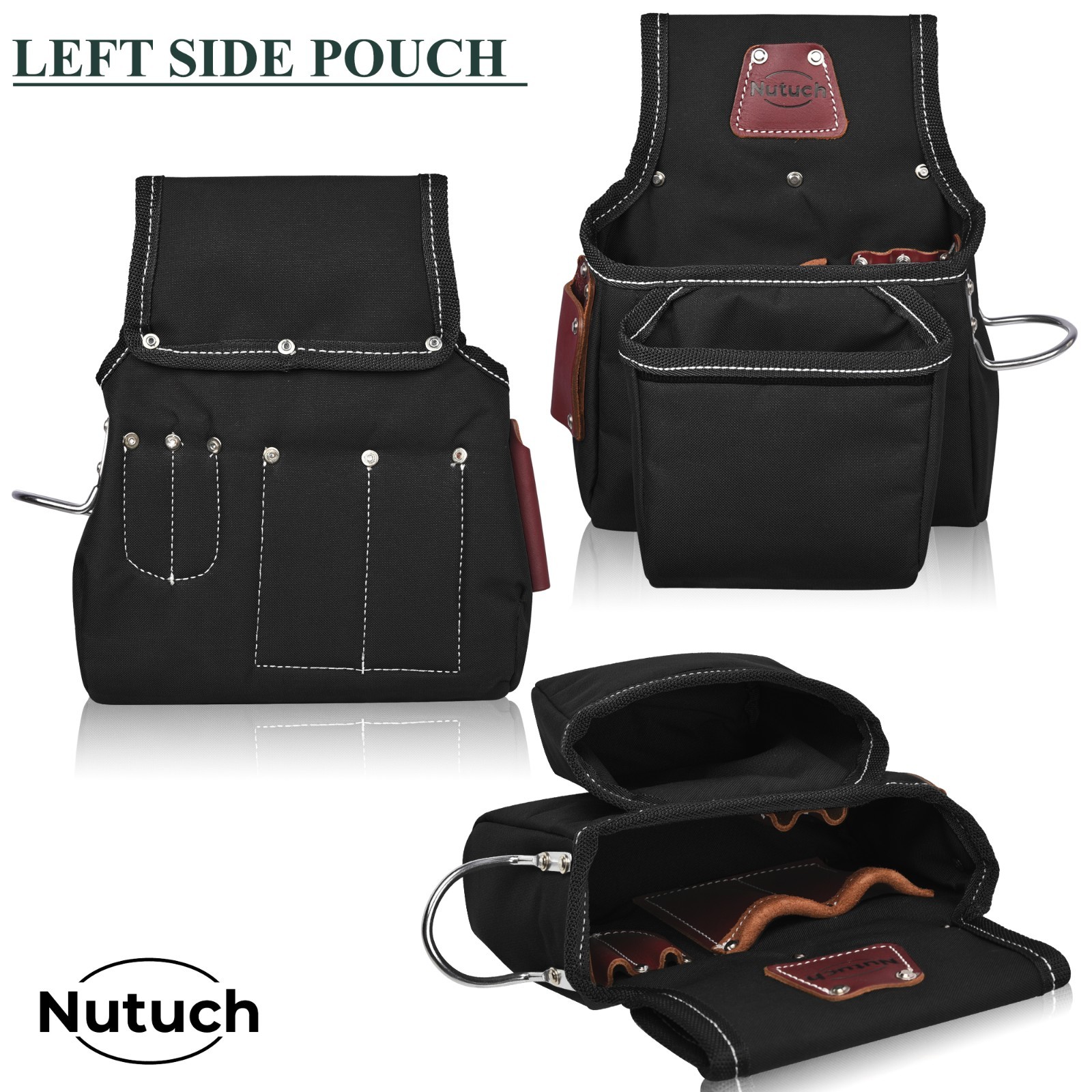 NUTUCH Nylon and Leather Tool Belt | Carpenter Tool Belts | Electrician