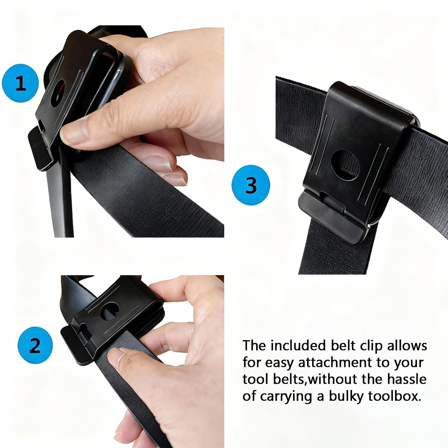 Magnetic Tool Holder Belt Clip Tape Measure Holder for Men Strong Heavy Duty
