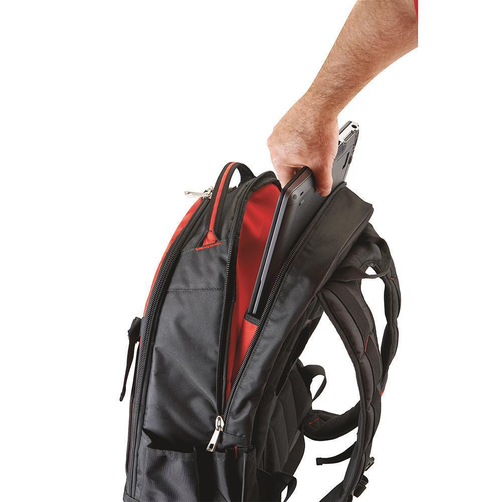 milwaukee jobsite backpack tool storage bag heavy duty construction book bag