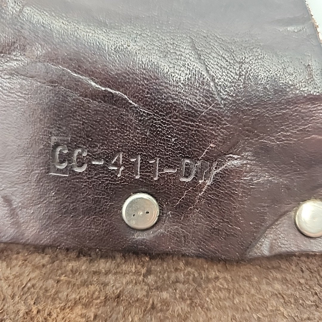 Vtg DeWalt Leather Drill Holster Pouch for Carpenter Electric Tool Belt CC-411DW