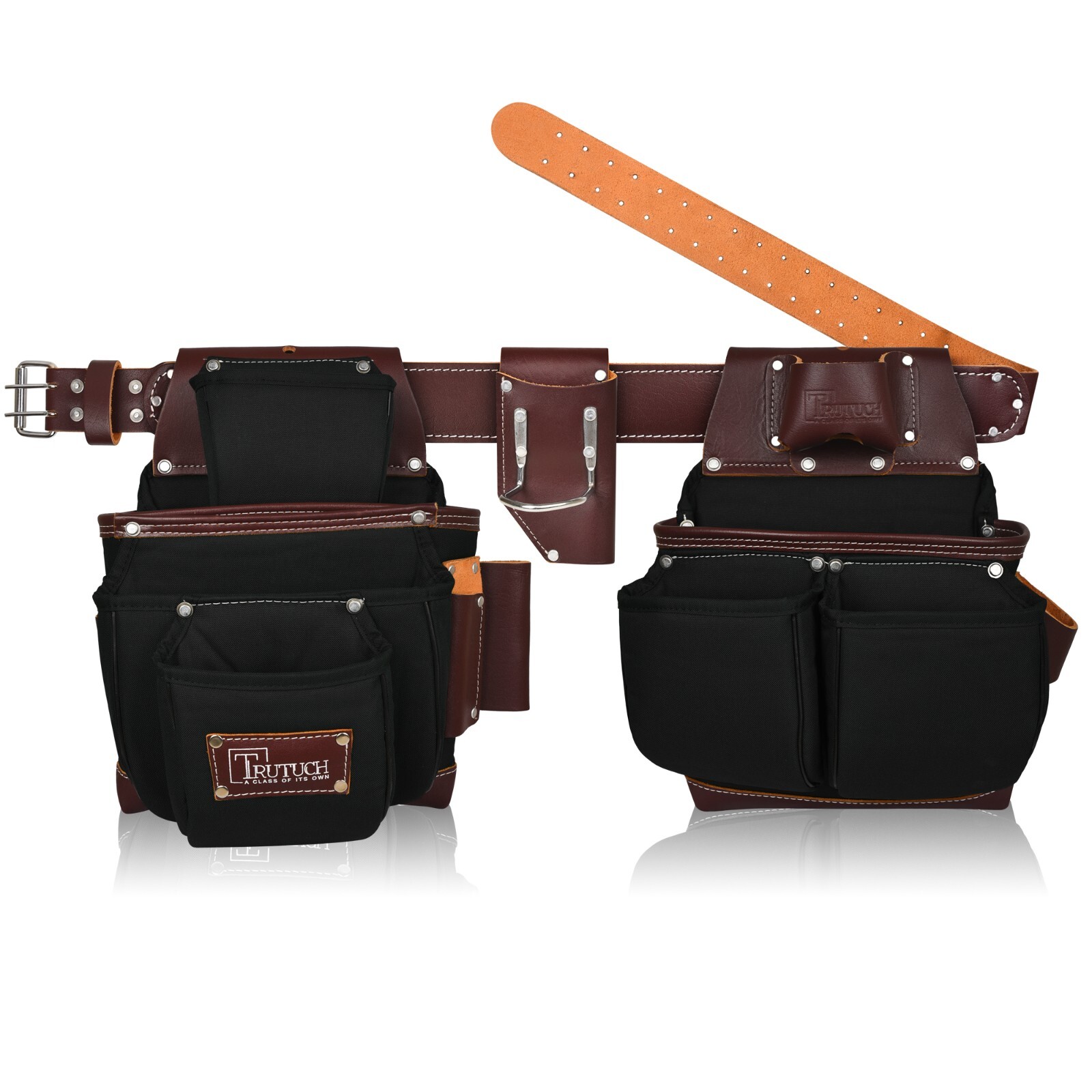 TRUTUCH Nylon and Leather Tool Belt | Framing Tool Bags | Nylon Tool Pouch