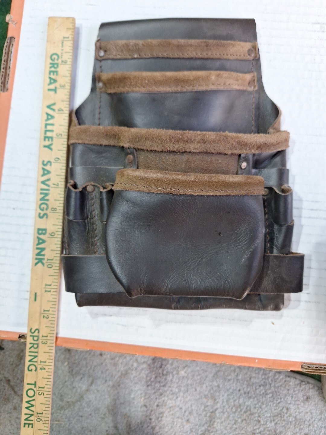 Leather Tool Pouch About 12 Tall By 9 Inch Wide