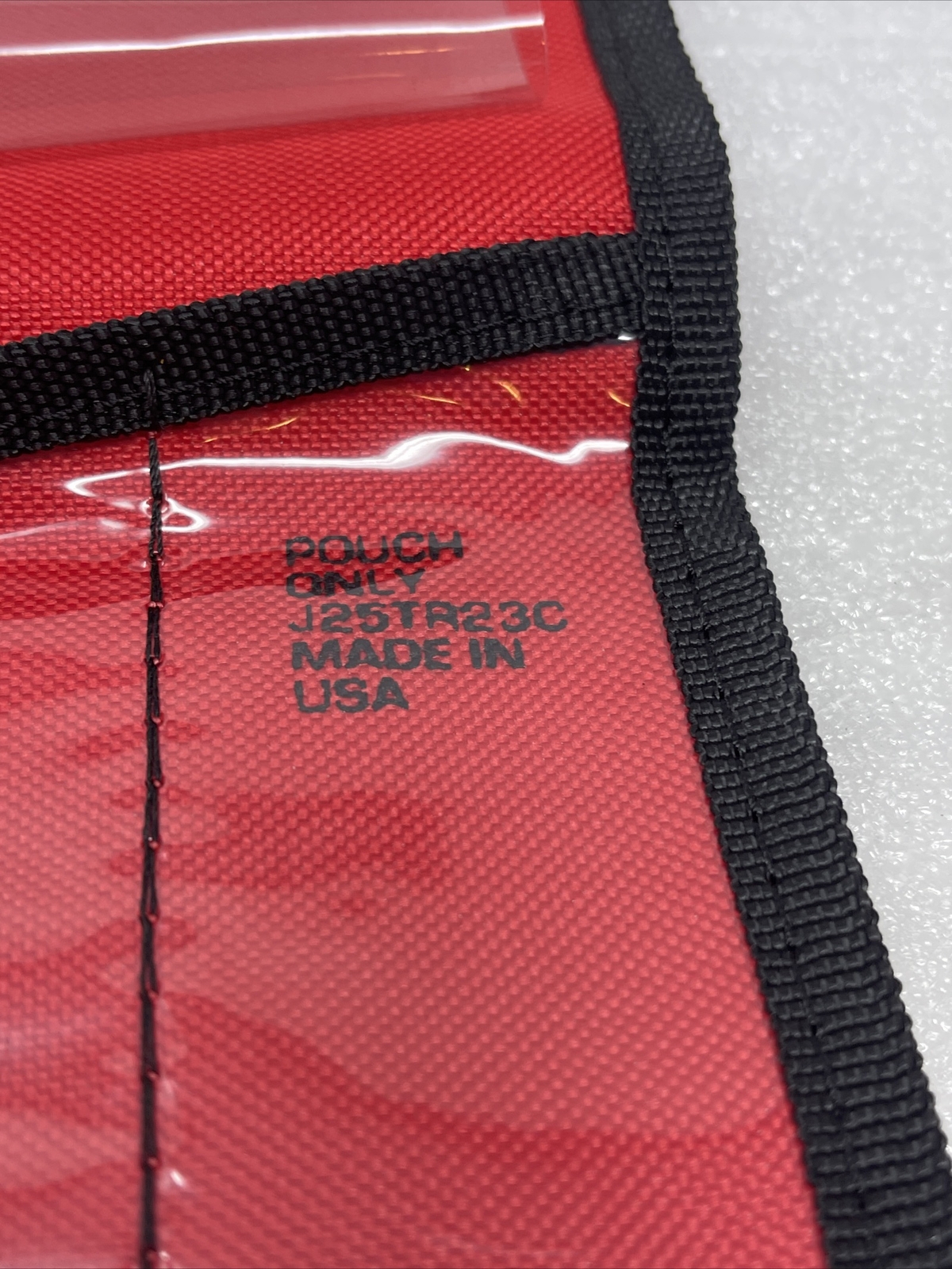 Proto J25TR23C Red Canvas 7 Pocket Tool Holder For J86BS2 Cold Chisels, New