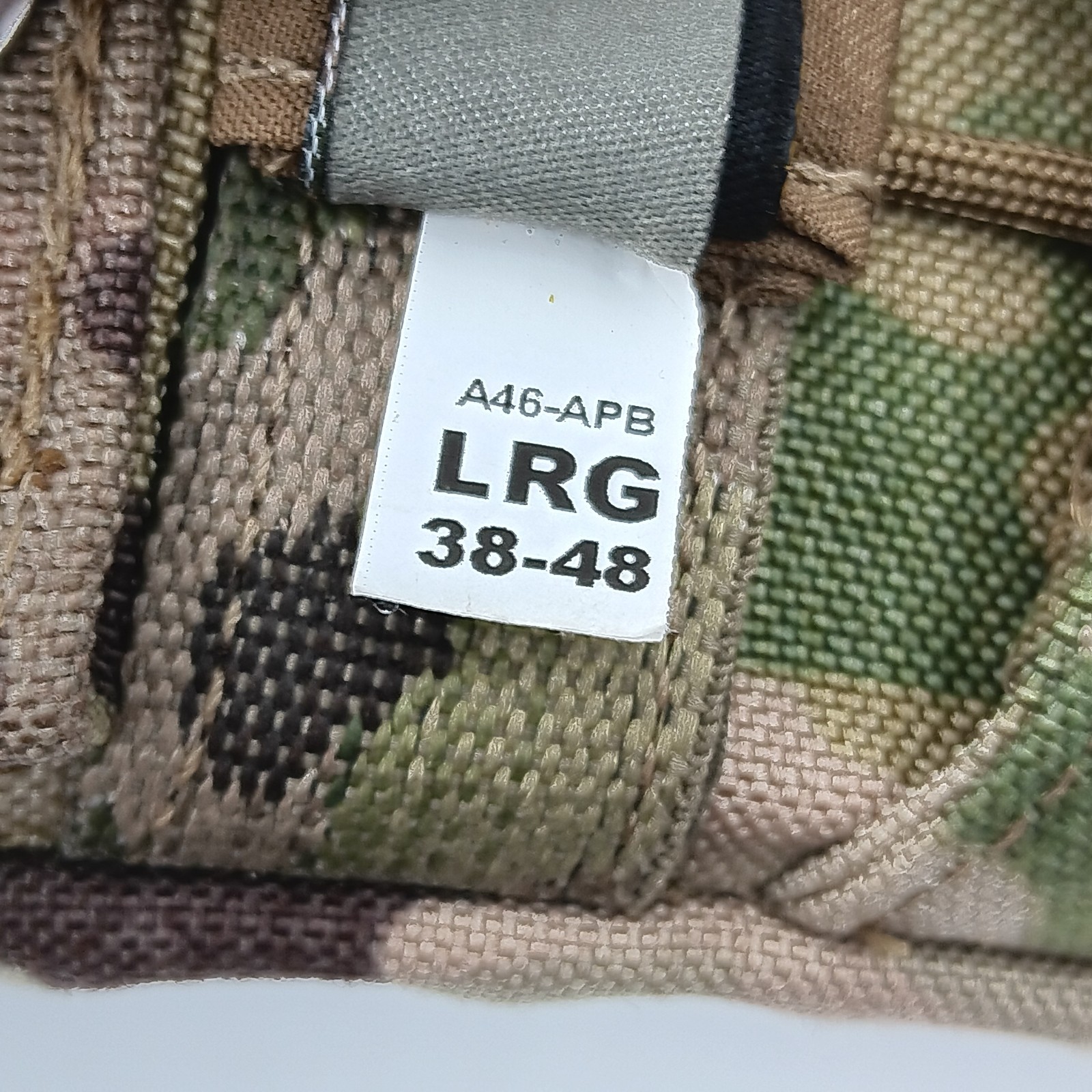 Atlas 46 Adjustable Padded Tool Belt Size Large 38-48 Multicam Gen 1