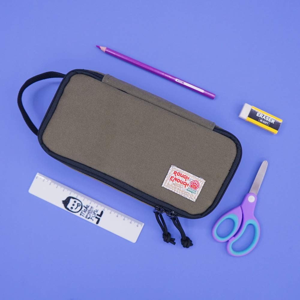 Rough Enough Small Tool Bag Pouch Box Large 9 X 4 X 1.7 inches, Army Green