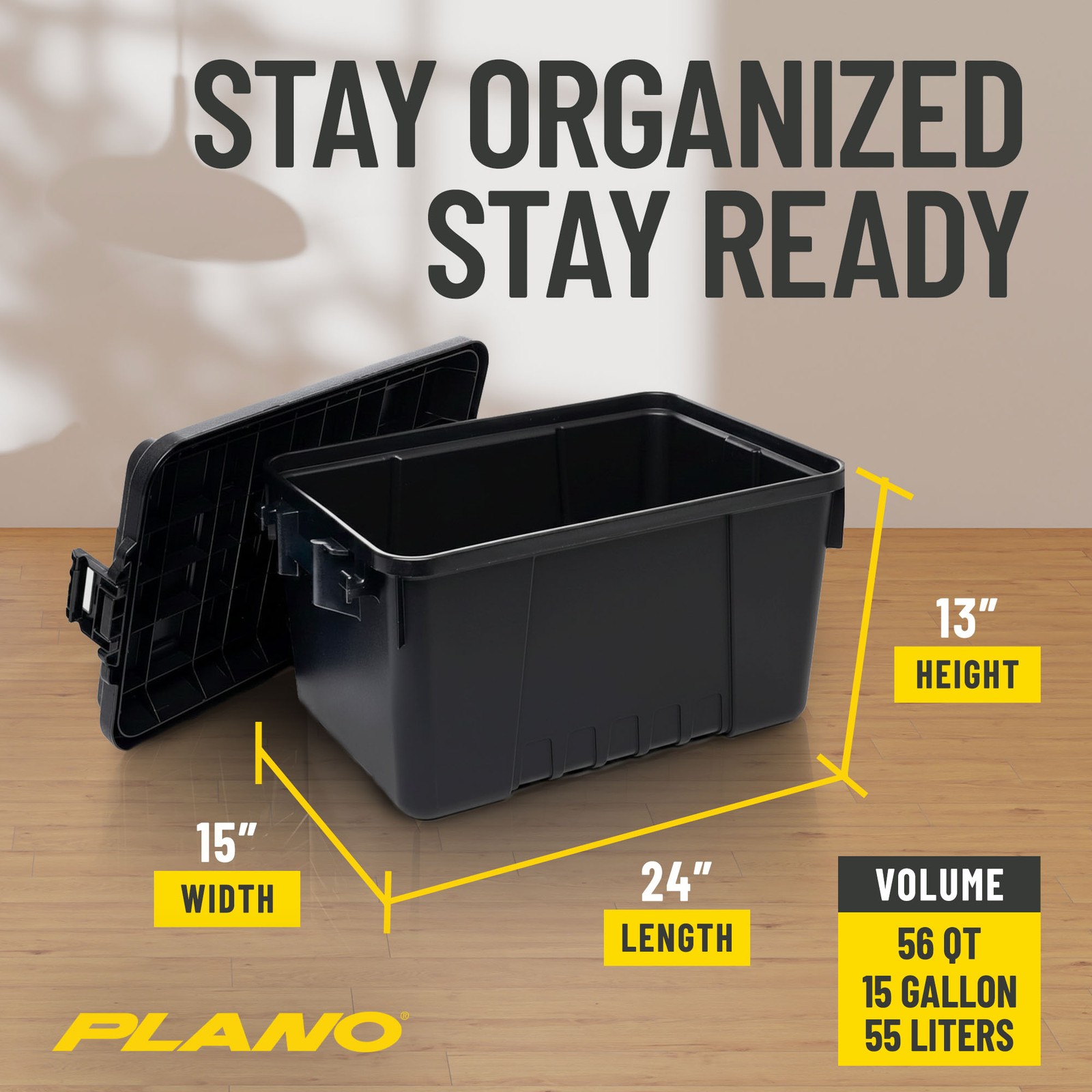 Plano 5 Pack Small Hinged Sportsman’s Trunk for Outdoor Gear and Tools, Black
