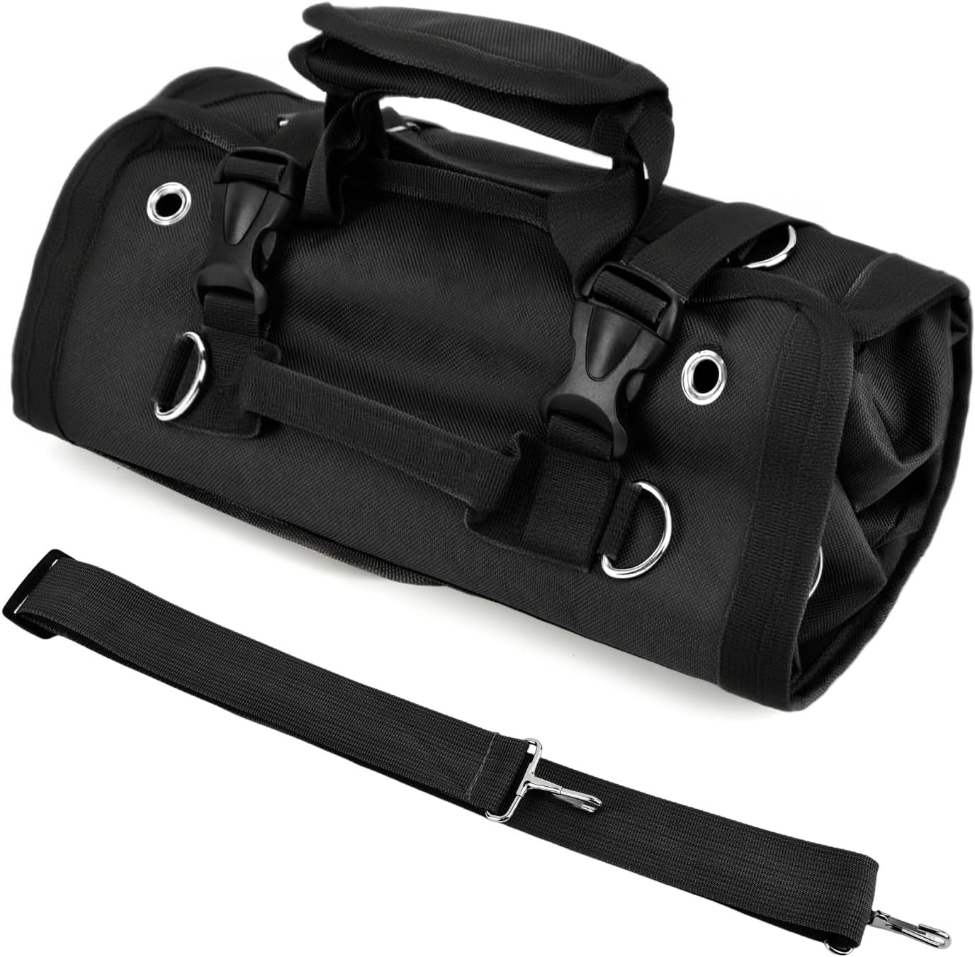 Heavy Duty Roll Up Tool Organizer for Mechanics RV & Motorcycle Storage Roll Bag