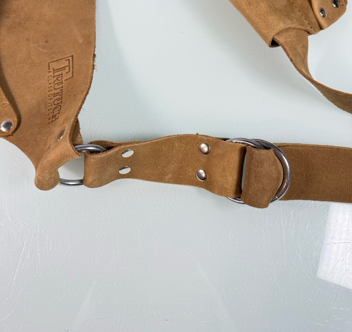 NWT TRUTUCH Leather Multi Pocket Gardening Tool Belt Gardeners Tool Pouch TT5010