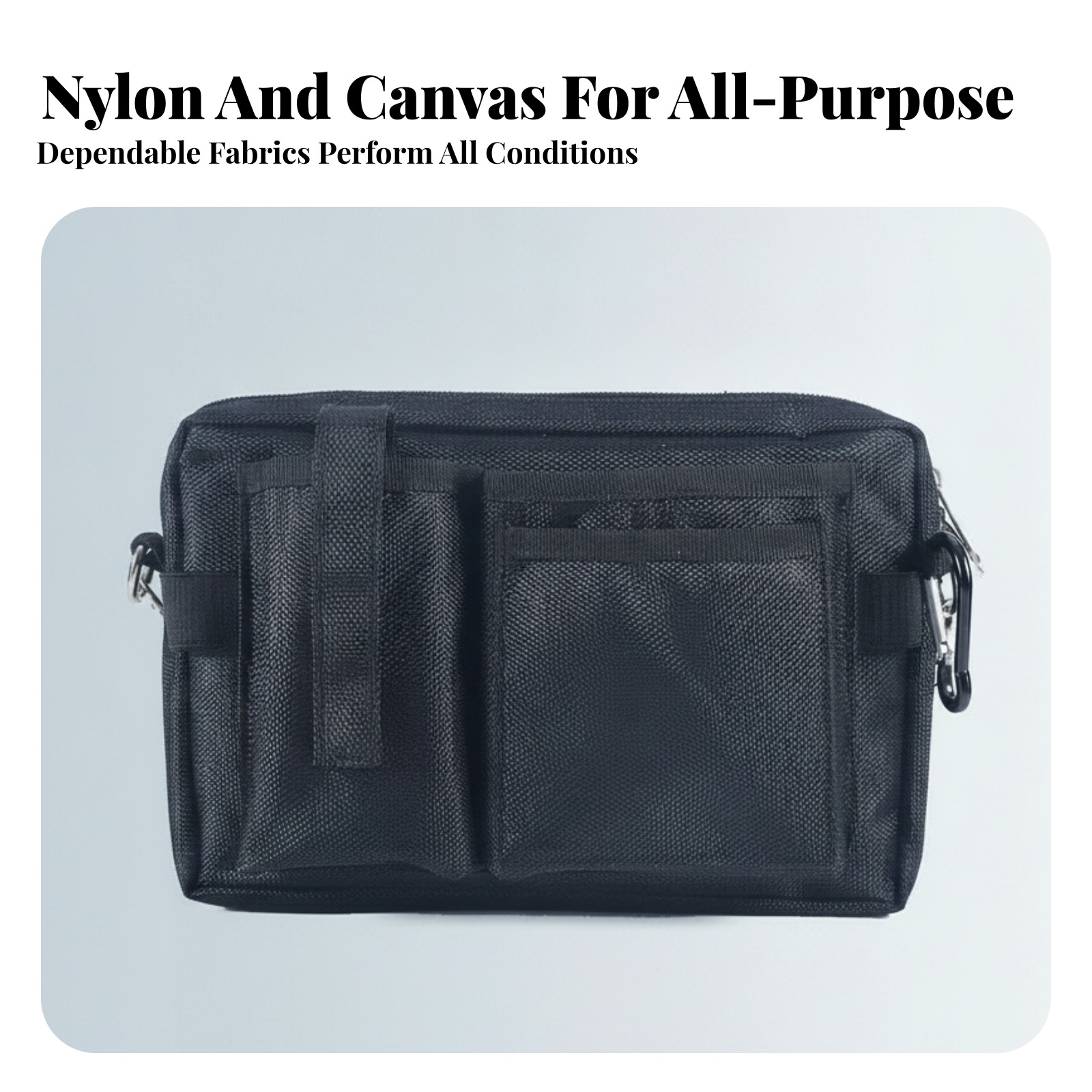 Rectangular Tool Waist Bag Multiple Pockets Waist Tool Bag Reinforced Seams