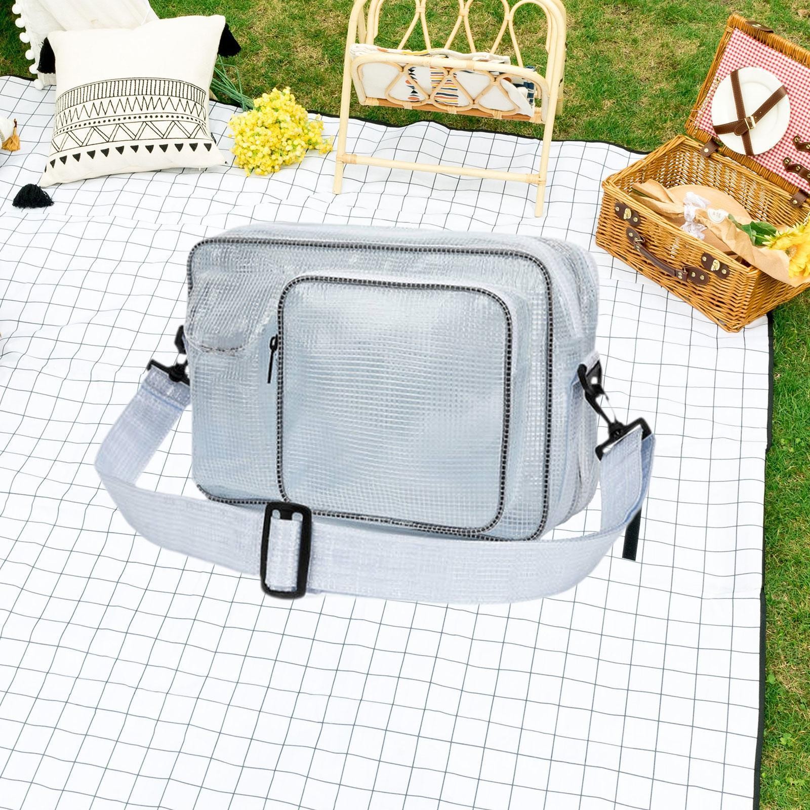 Cleanroom Transparent Bag Outdoor Work Events Crossbody Purse Clear Tool Bag
