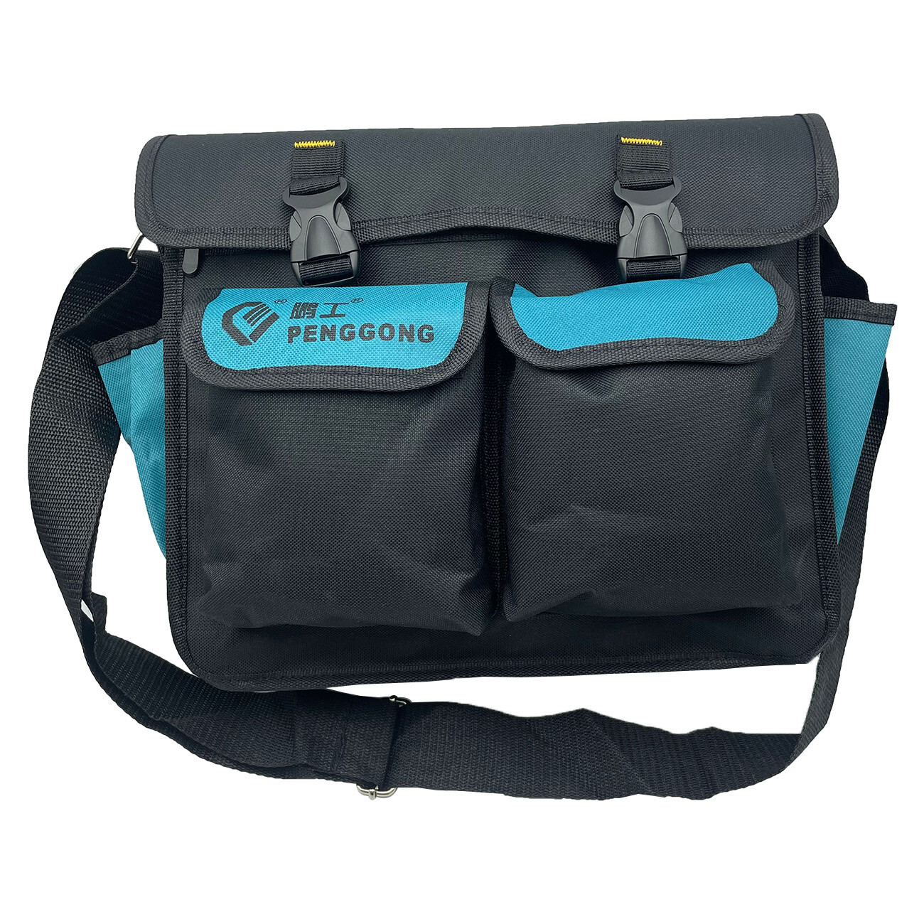 14″ Electrician Large Tool Bag Multi Pockets Storage Portable 13.78×3.5×11.22in