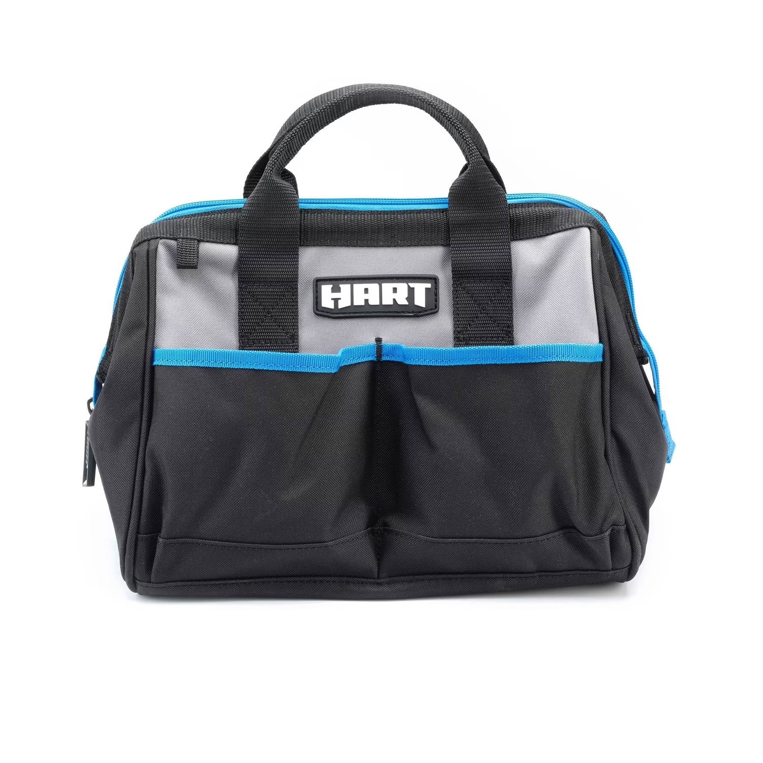 HART 12″ 600D Heavy Duty Tool Bag With Zipper And Double Strap Carry Handles