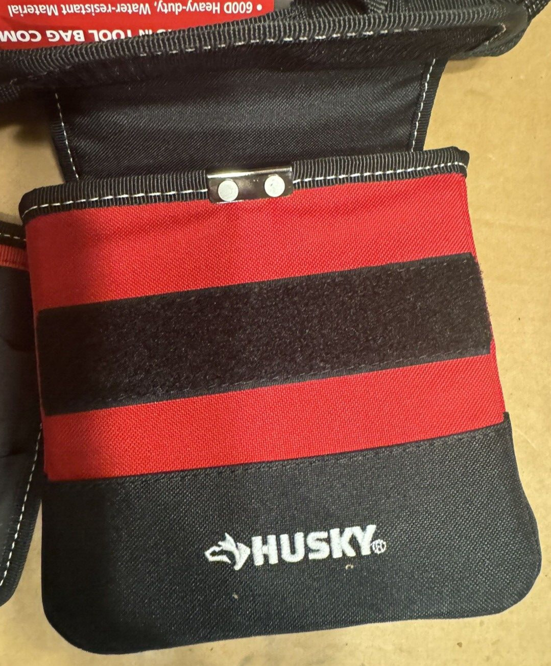 Husky 12 In. and 15 In. Tool Bag Combo NEW + 2 Bonus Tool Pouches