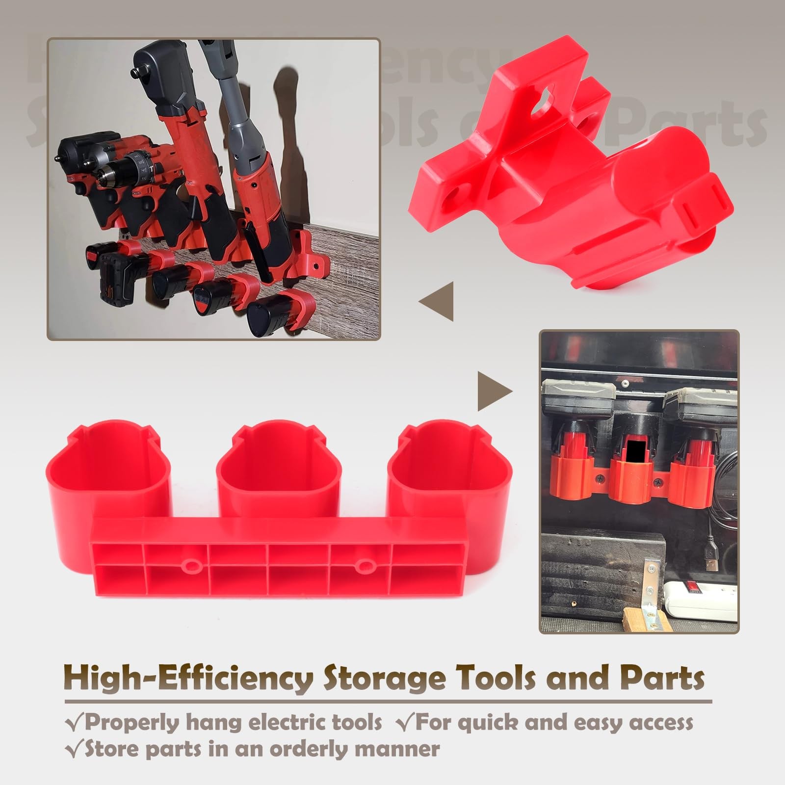 Tool Holders and Battery Holder Compatible with Milwaukee M12 12V Electric Dr…