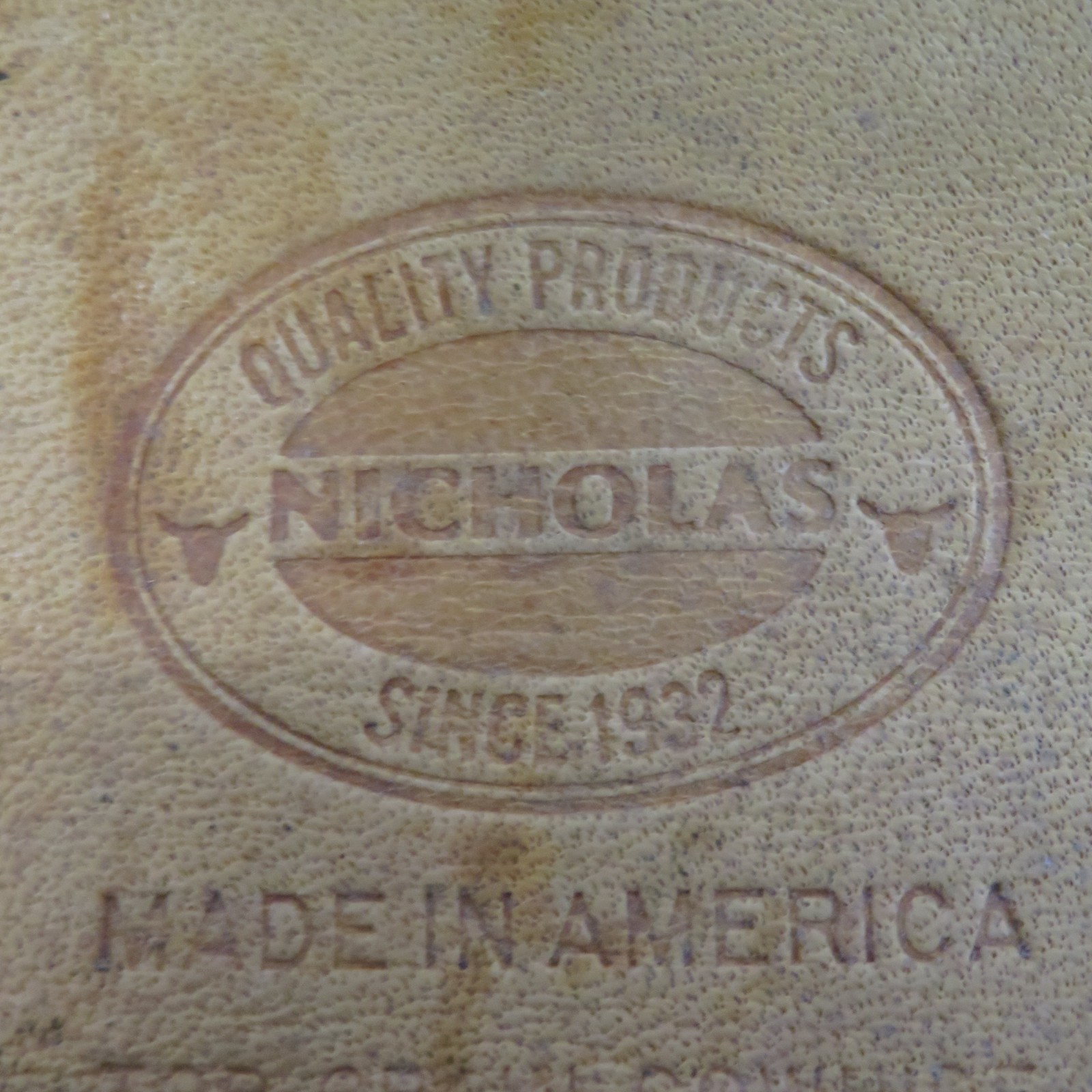 Vintage McGuire-Nicholas No. 823 Tan Cowhide Leather Nail Tool Belt Pouch