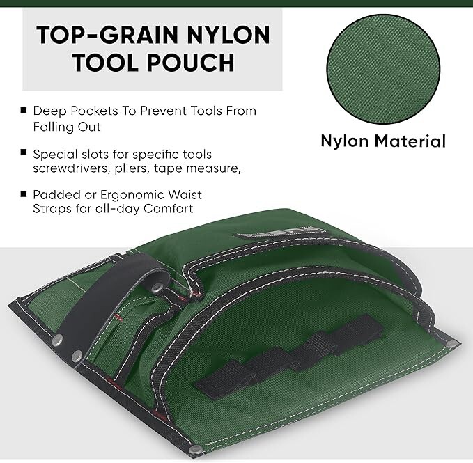 FUERI Tool Belt Bag Pouch Men Nylon Tools Belts Pouches for Construction