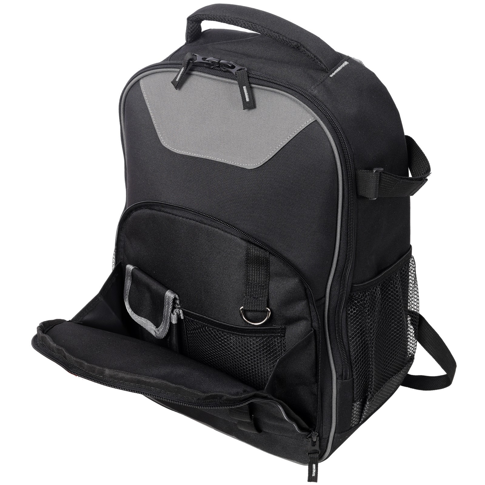 Oxford Cloth Multifunctional Tool Backpack, Heavy-Duty Tool Bag Multiple Pockets