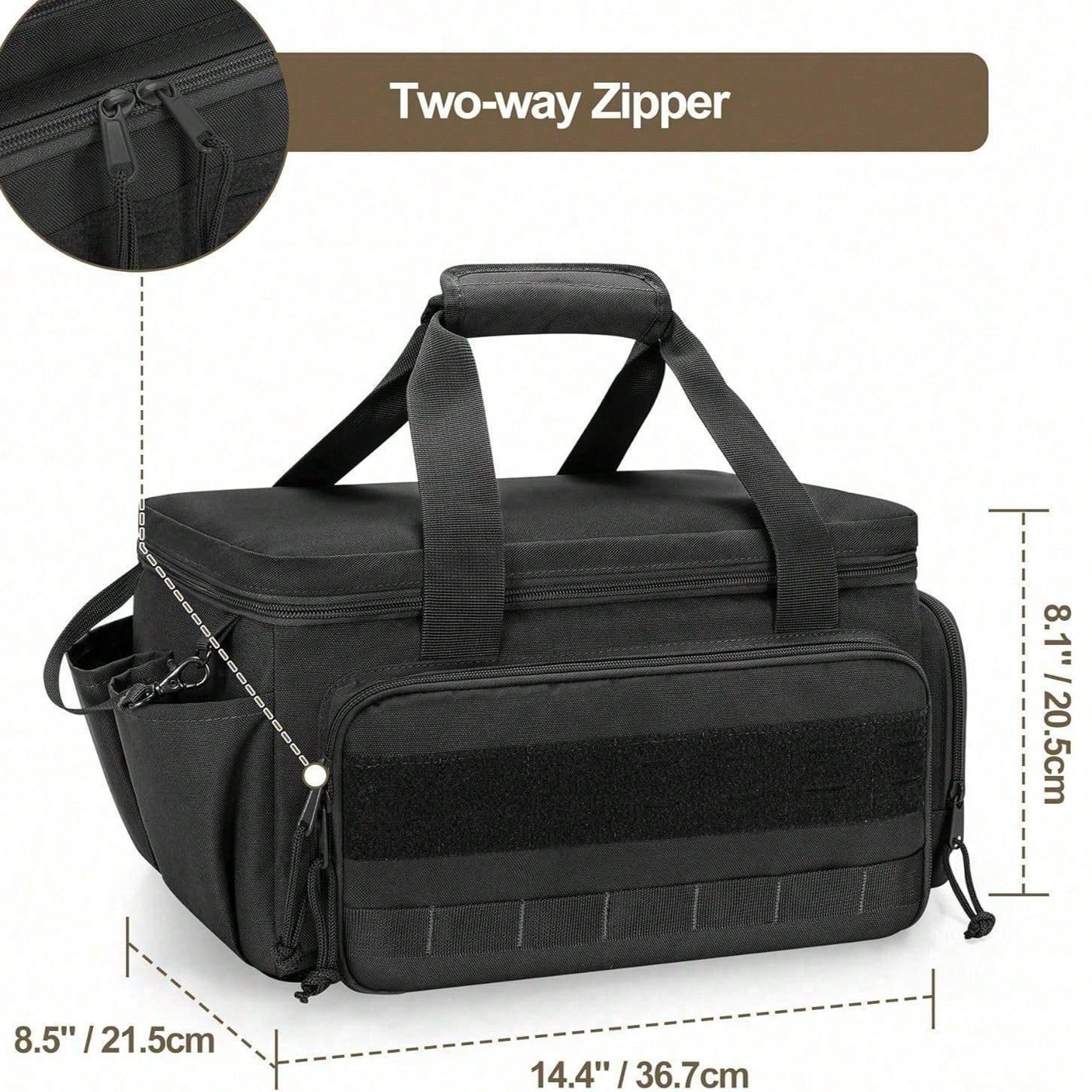 Men’s Handmade Tool Organizer Bag EDC Pouch Mechanic Electrician Tool Bag Black