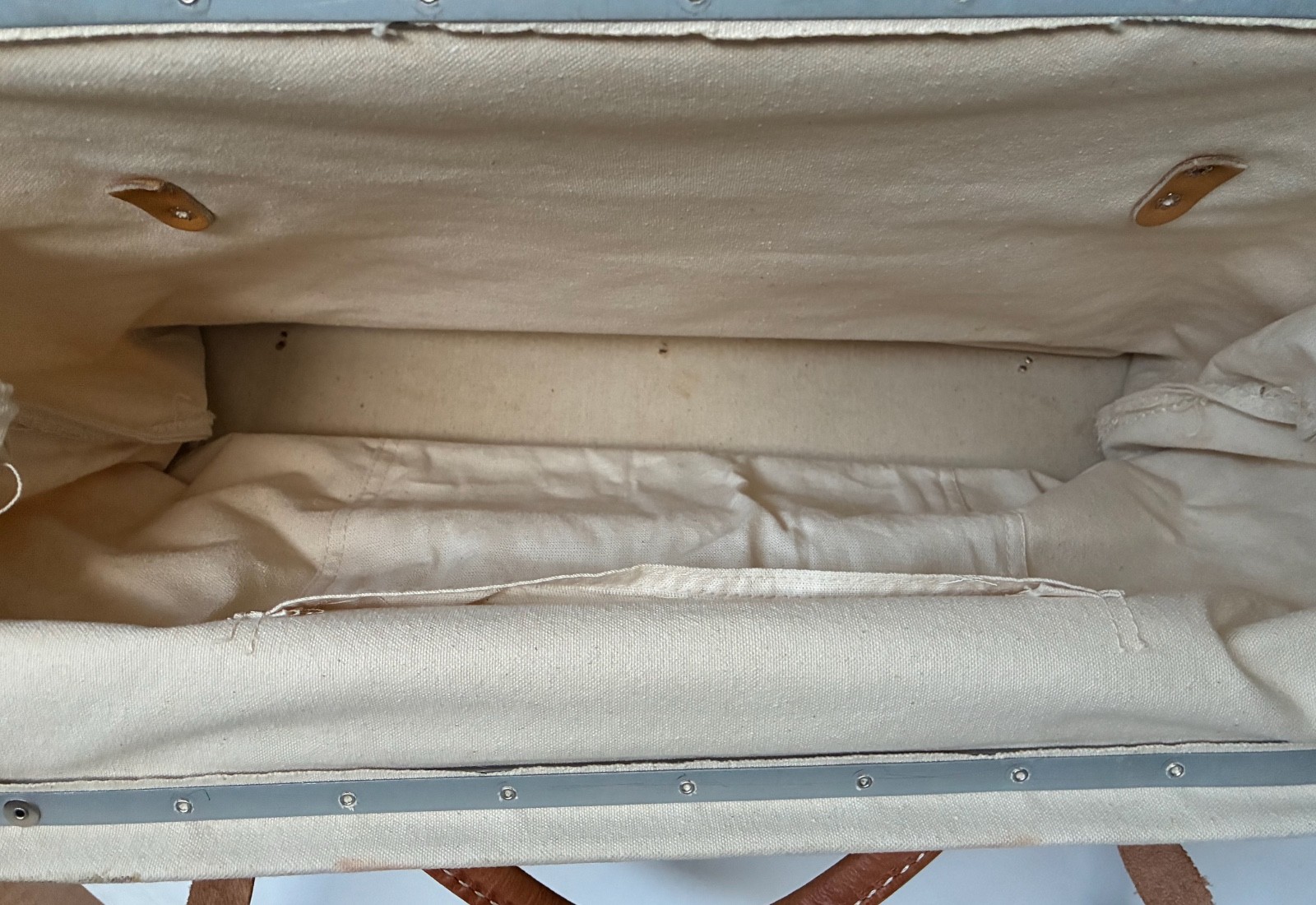 Vintage Nicholas M304 Mason Linesman Tool Bag Canvas Leather Made in USA