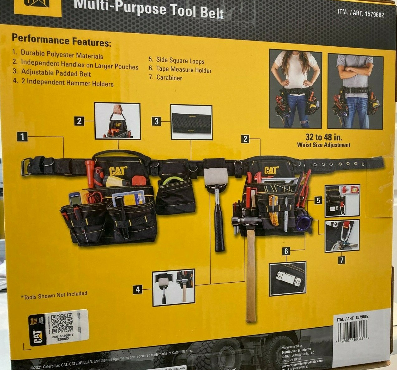 NEW – CAT CATERPILLAR Tool Belt Muti-Purpose – 32 To 48 inches