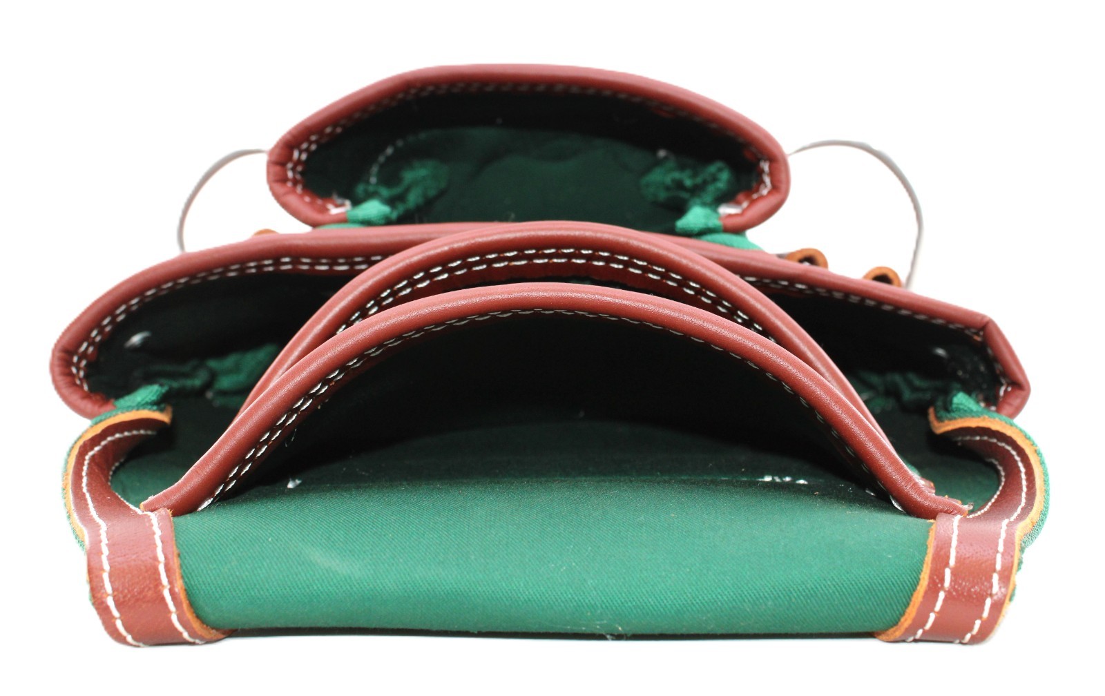 USA PRO TOOLS Heavy Duty Polyester & Leather Tool Pouch with 2 Hammer Holders.