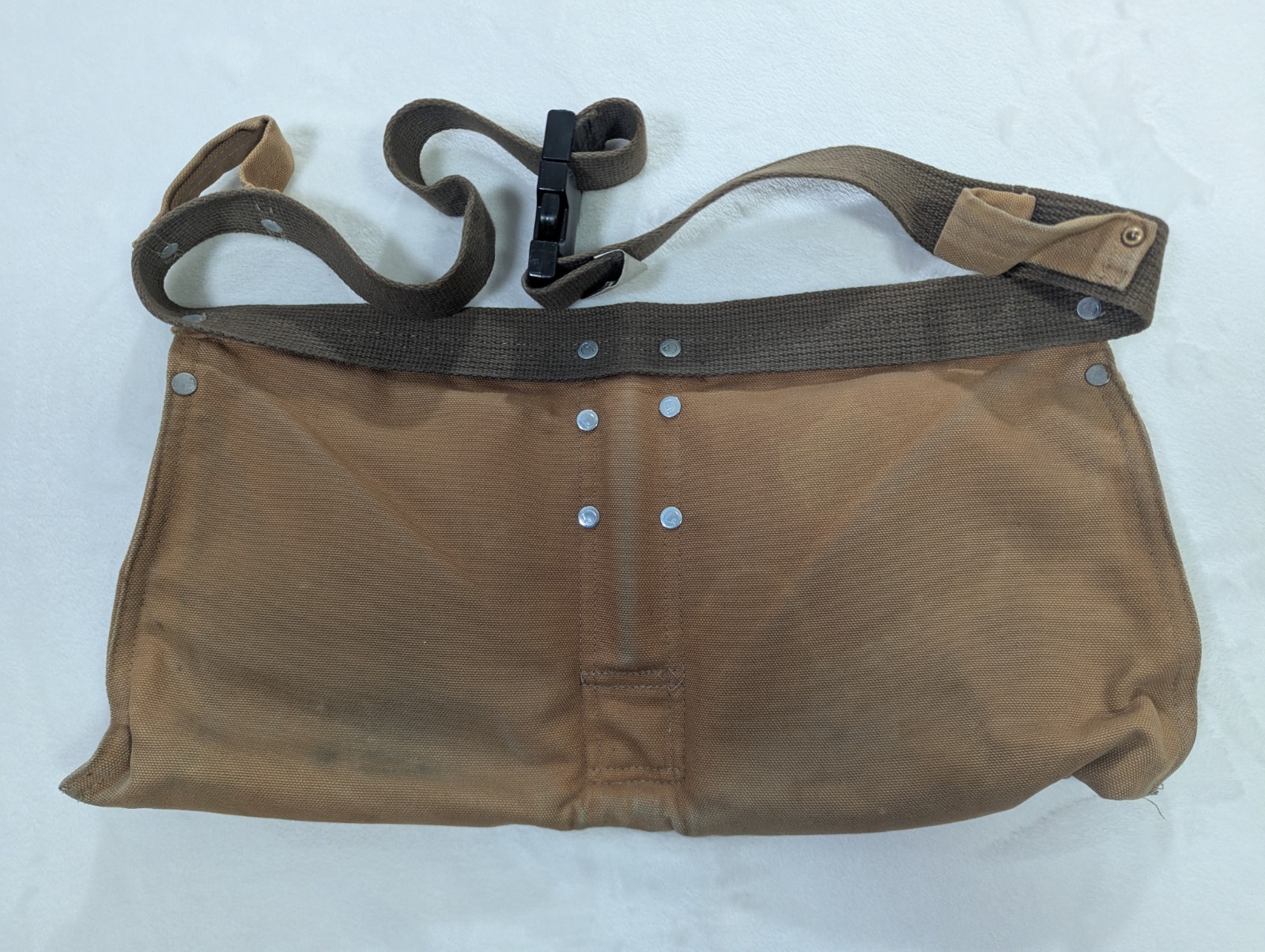 Carhartt Duck Nail Canvas Brown Tool Belt Server Apron Adjustable Distressed