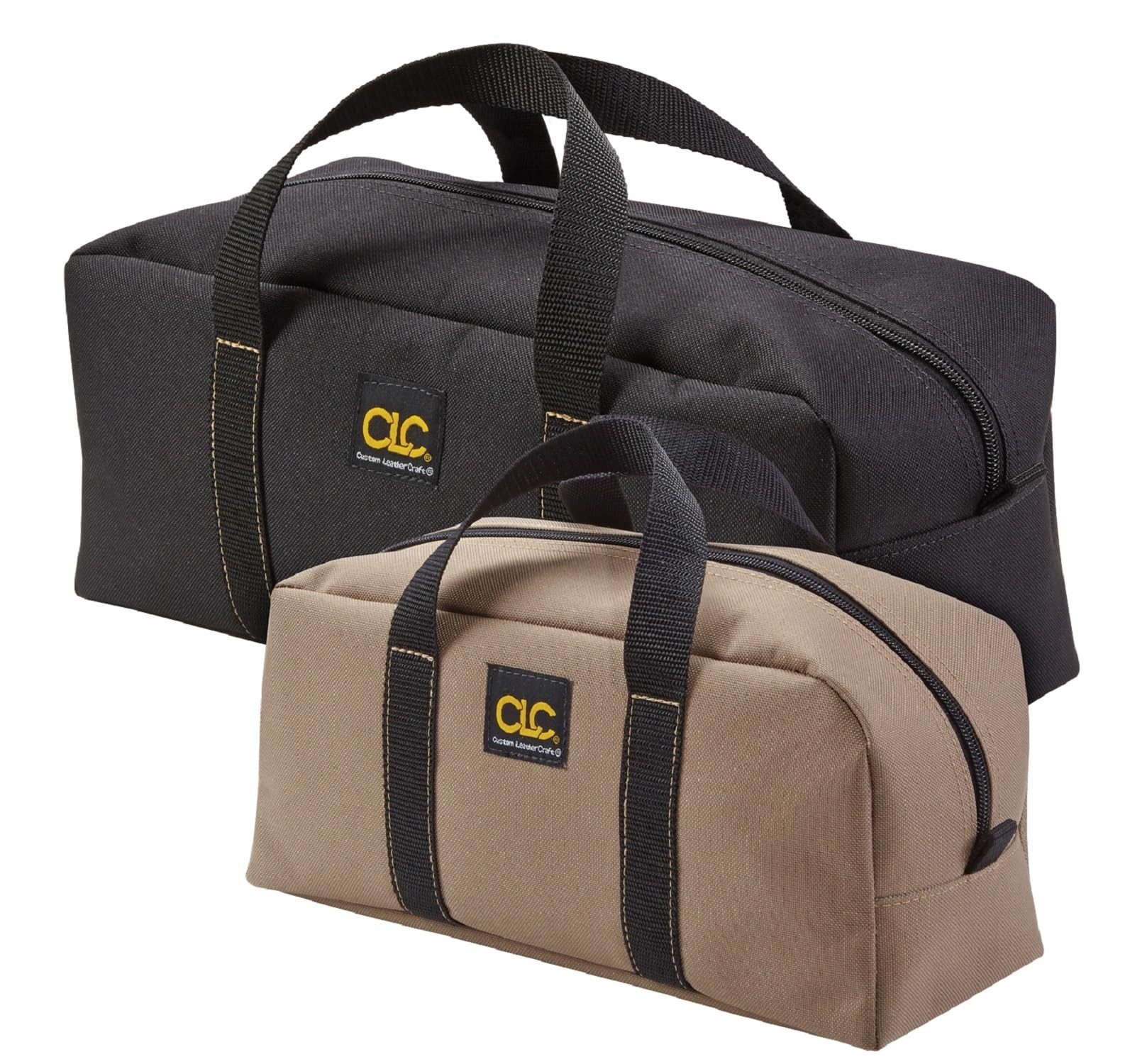 CLC Custom Leathercraft 1107 2 Pack Medium and Large Utility Tote Bag Combo,Blac