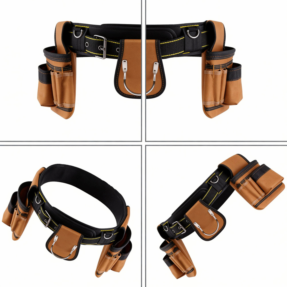 Oxford Tool Belt Carpenter Pouch Set Reinforced Stitching Extra-wide Belt Design