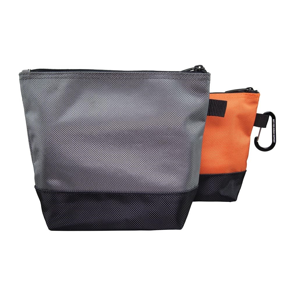 Klein Tools 55470 Utility Bag, Stand-Up 2-Piece, Orange/Black; Gray/Black