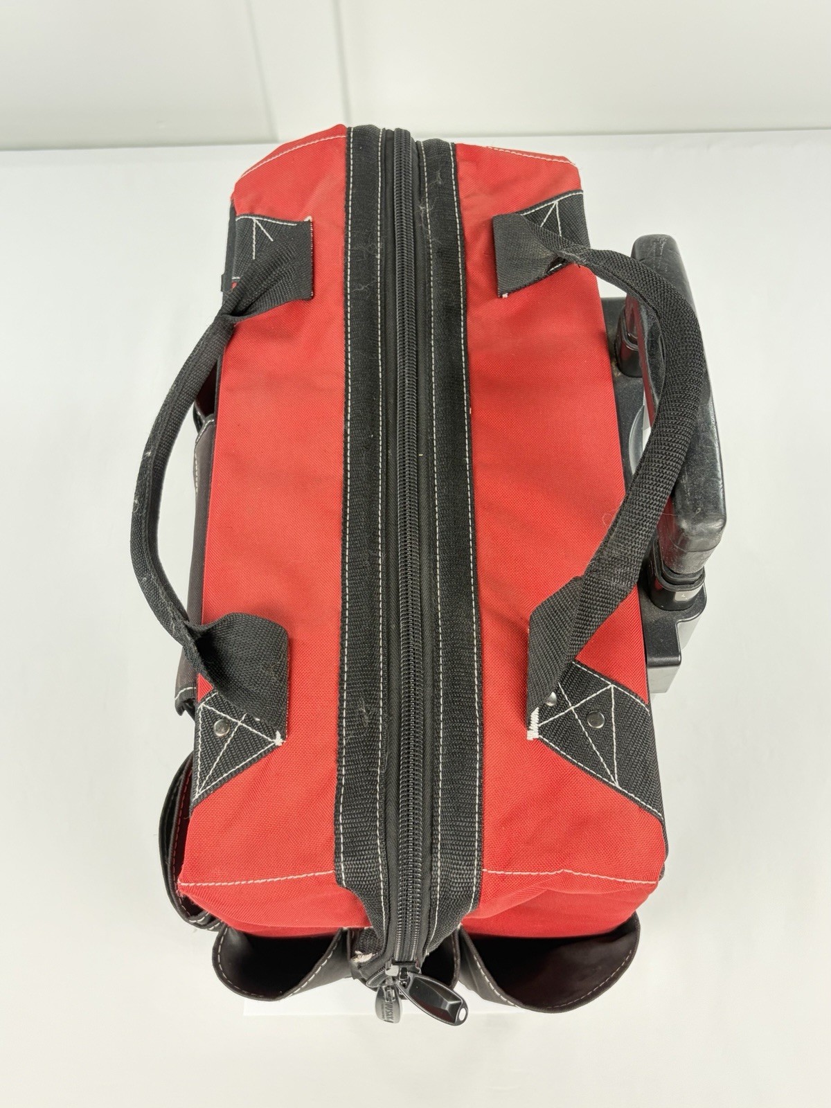 Husky 18″ Rolling Tool Bag Tote Wheeled Organizer Heavy Duty Red Black 18 In