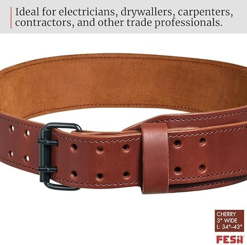 Handcrafted Men’s Leather Tool Belt, Top Grain Heavy Duty Utility Belt Pouch