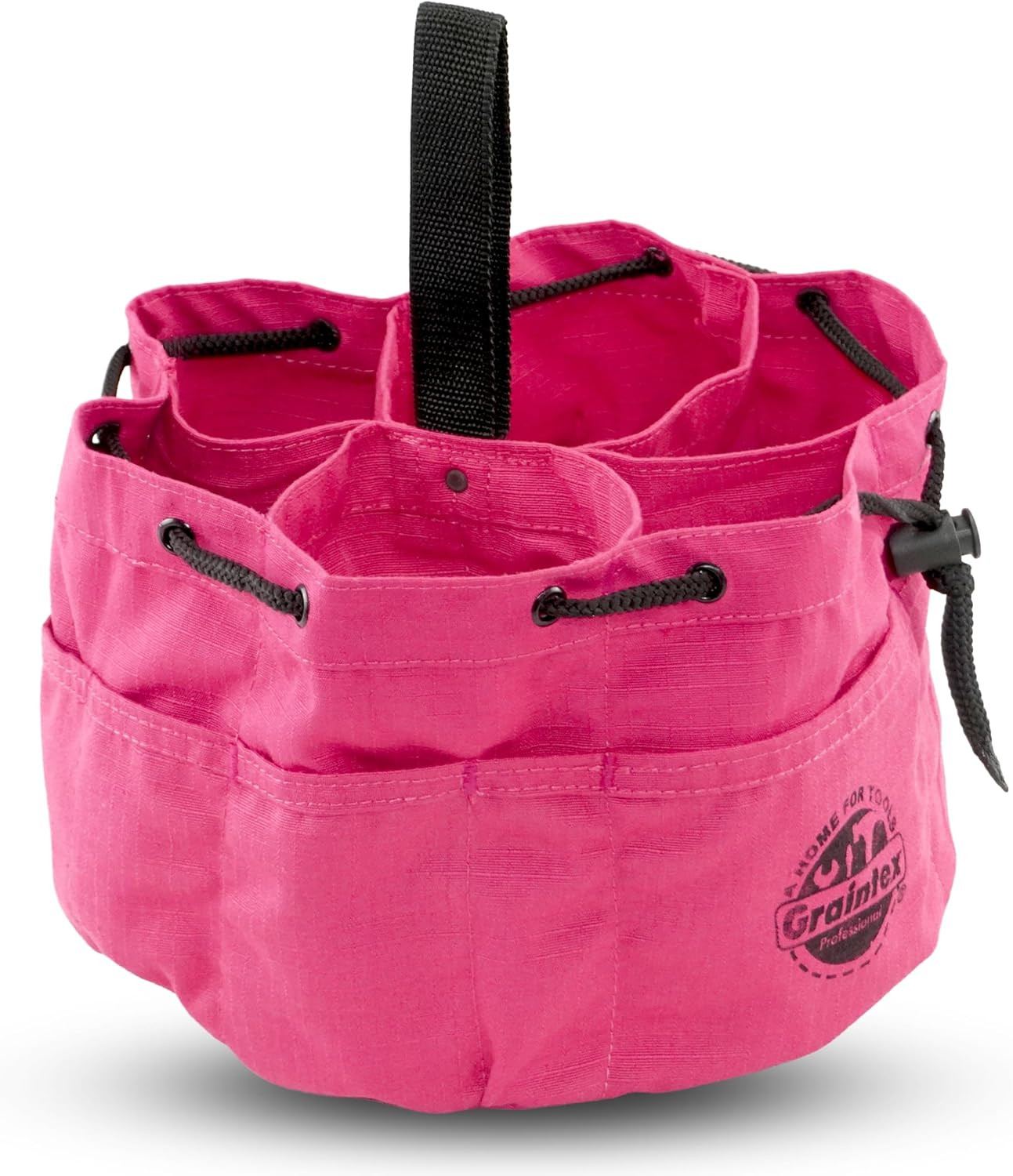 Graintex 18 Pockets Grab Bag Rip-Stop Canvas Drawstring Closure, Small Part Orga