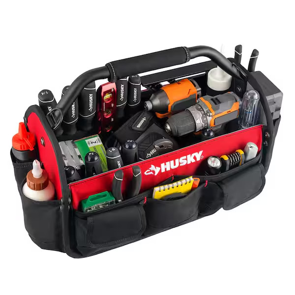 17 In. 18 Pocket Open Top Tool Bag