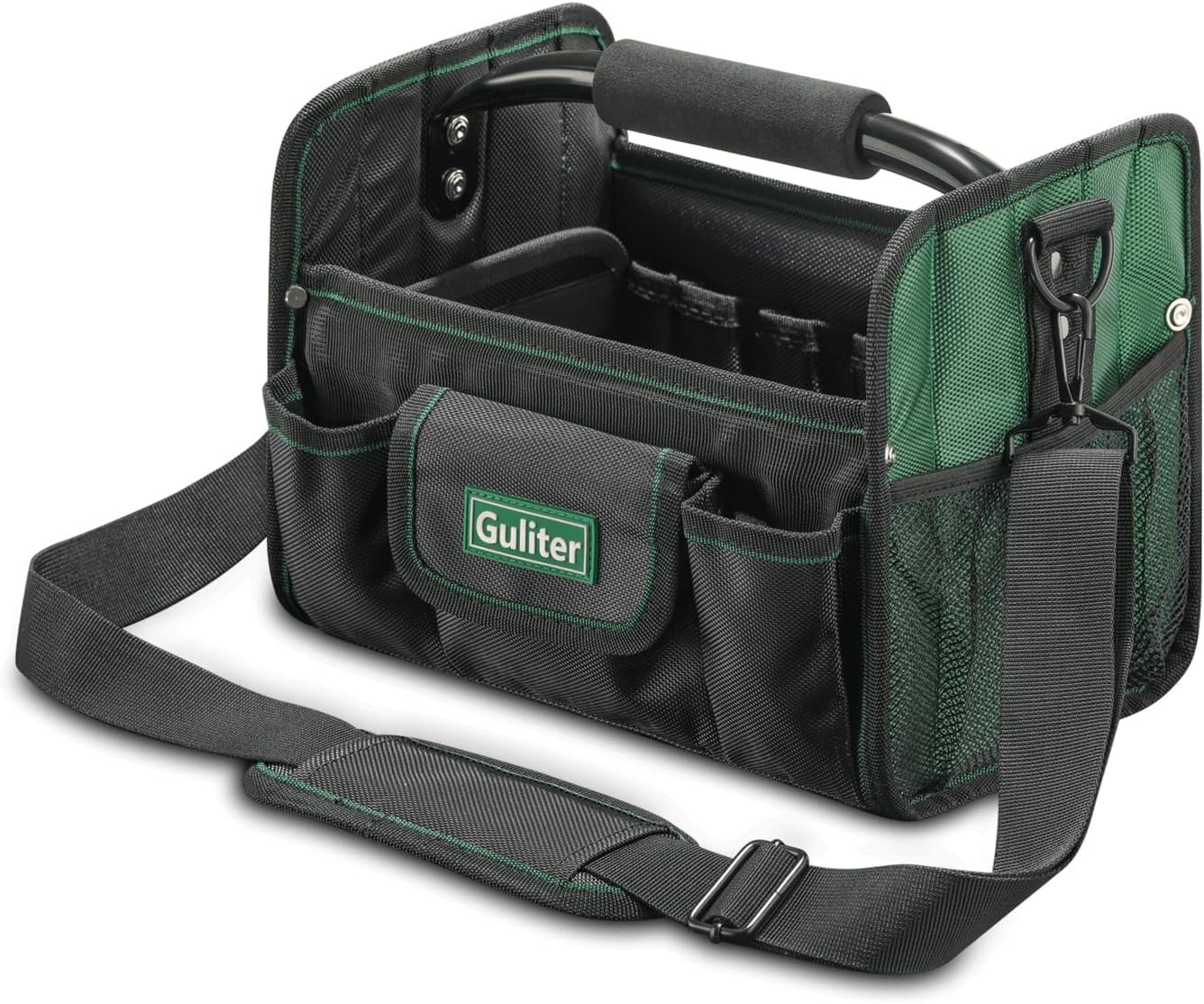 11 Inch Small Tool Bag, Open Top Tool Tote with Stainless Steel Handle