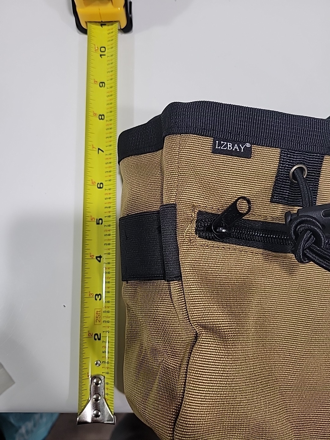 Tool Pouch Nails Screws Bag with Belt Clip XL Khaki B8