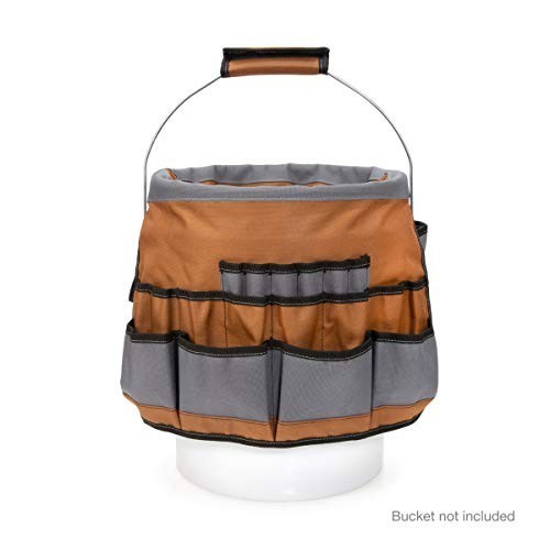 Dickies 35-Pocket Bucket Organizer With Drill Holster