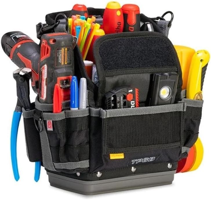 Pro Pac TP6B: Lightweight Waterproof Tool Pouch with 25 Organized Compartments