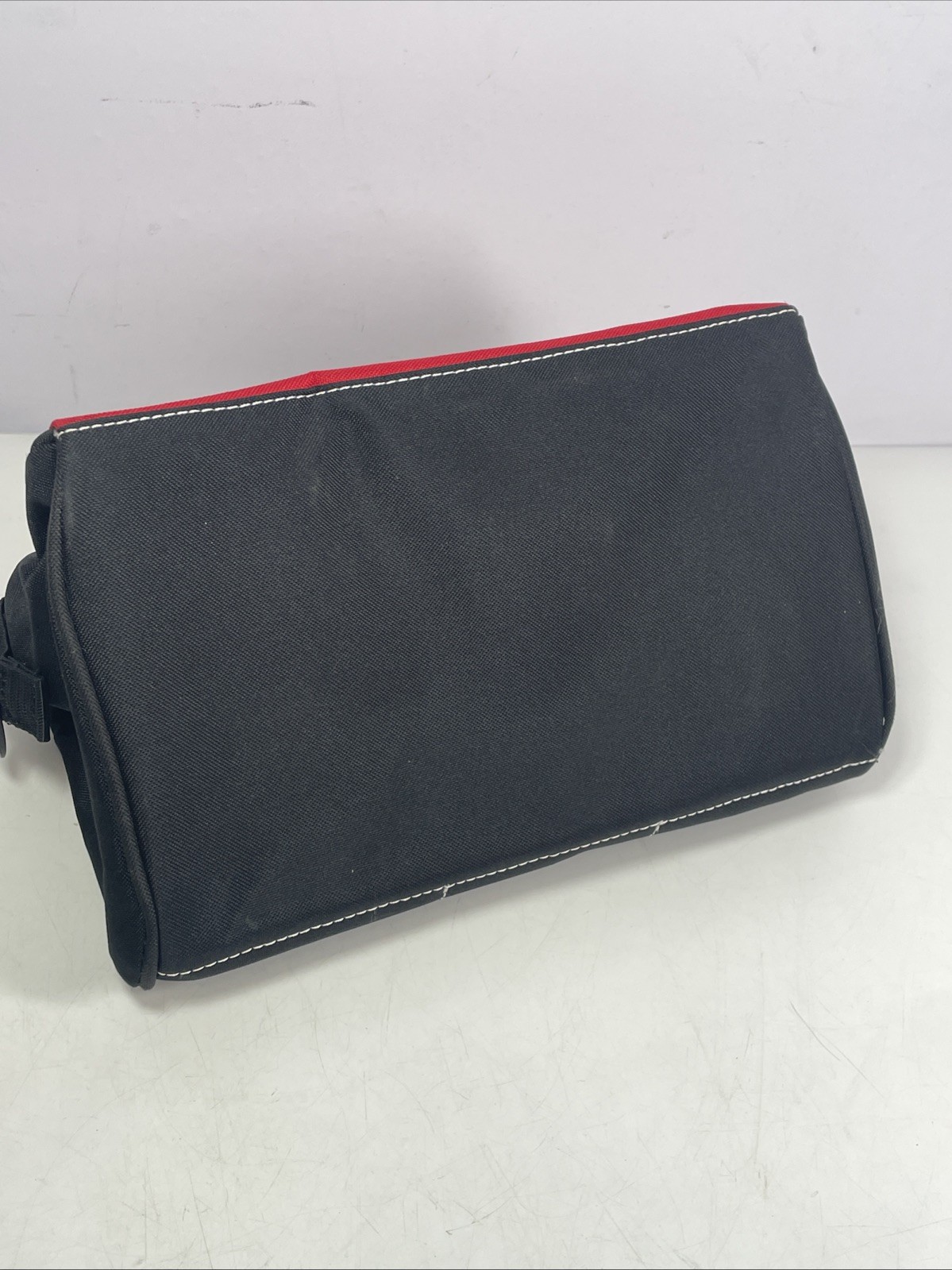 Husky 12-Inch Tool Bag (12 x 9 x 8 inch) Heavy Canvas Red Black Very Good