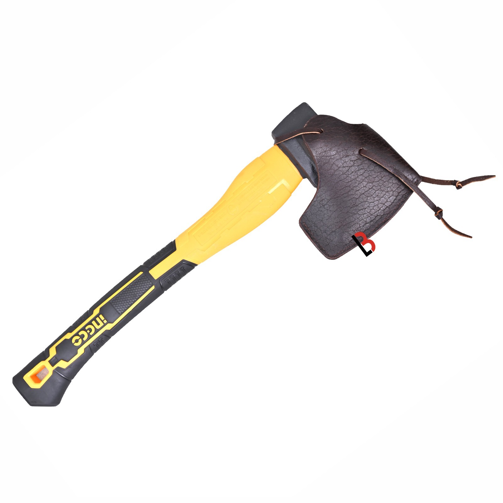 Leather Axe Head Sheath, Cowhide Thick Leather with Straps, Protect Cover Axe