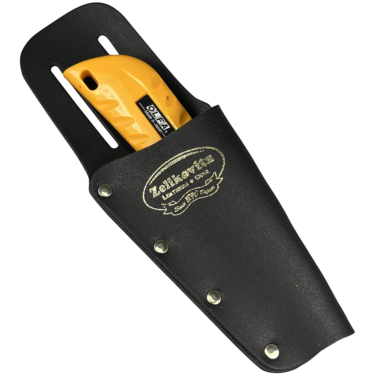 Handmade Genuine Leather Utility Knife & Plier Holder Belt Holster Black or Tan