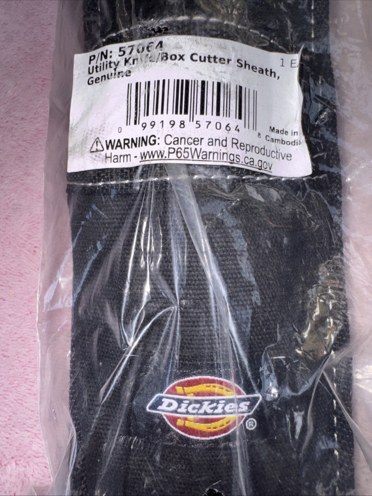 Utility Knife Tool Belt Pouch Holder Cutter Sheath Black Dickies 57064