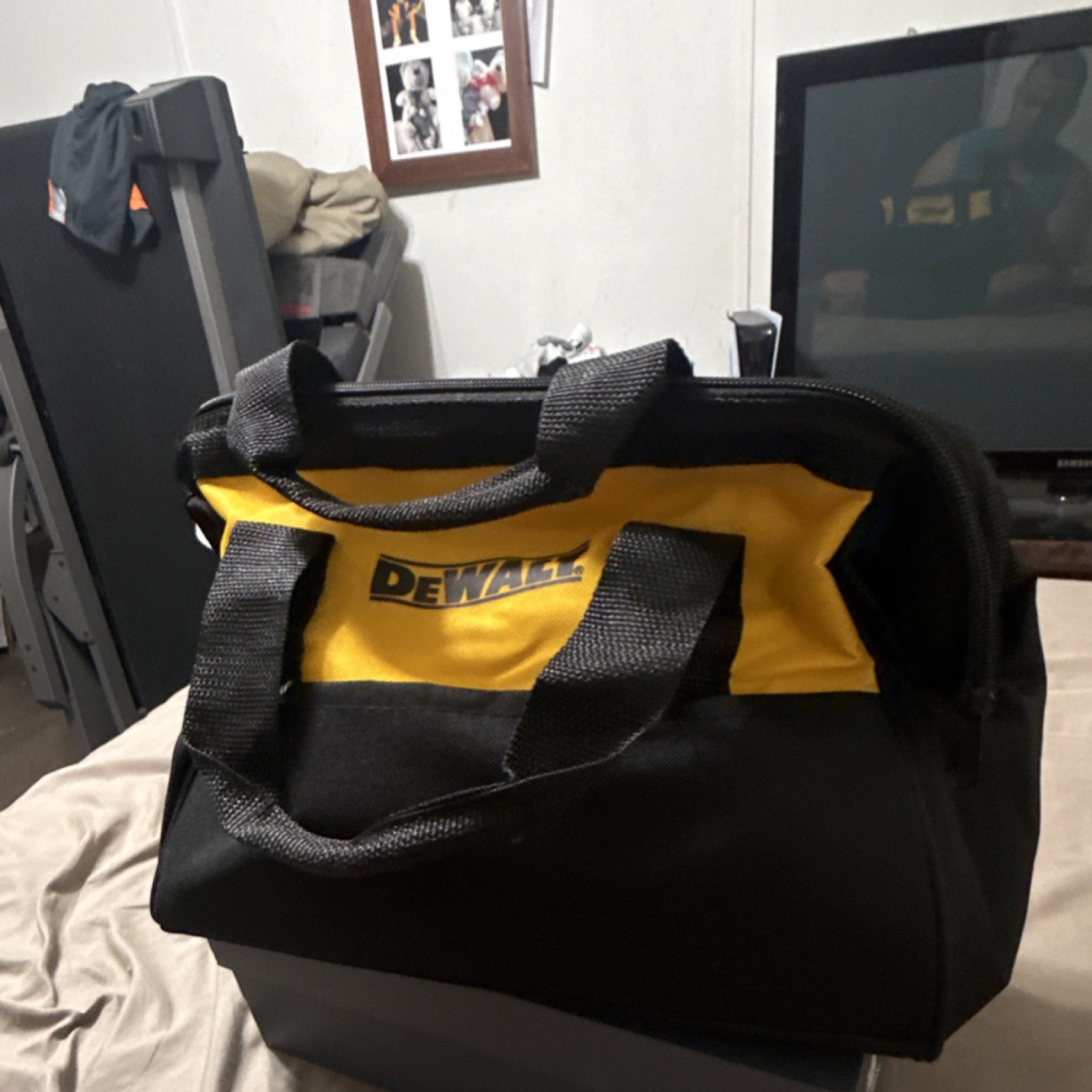 DEWALT Tool Bag Yellow and Black Fabric With Handle Single Item
