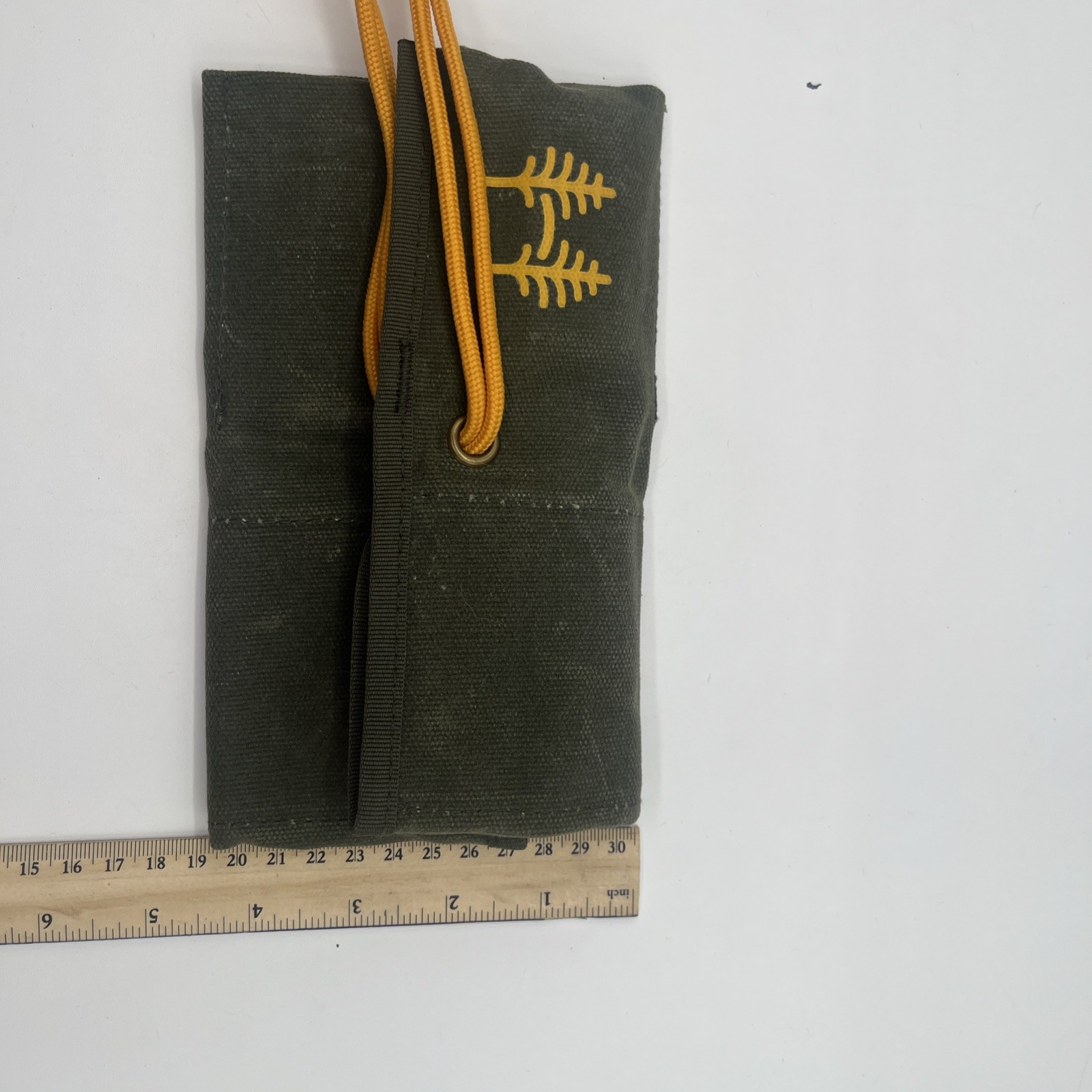 Homecamp Utility Tool Roll — Heavy-Duty Canvas Gear Organizer — Green