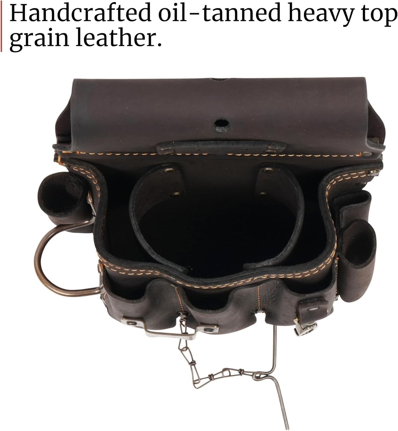 FESA Leather Electrician Tool Pouch 13-in-1 Handcrafted Belt Holster