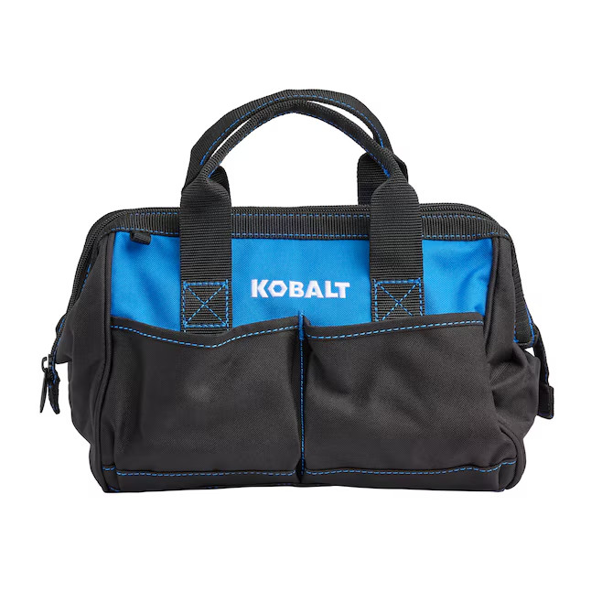 Kobalt Blue Polyester 12-in W x 8-in D x 9-in L Zippered Tool bag