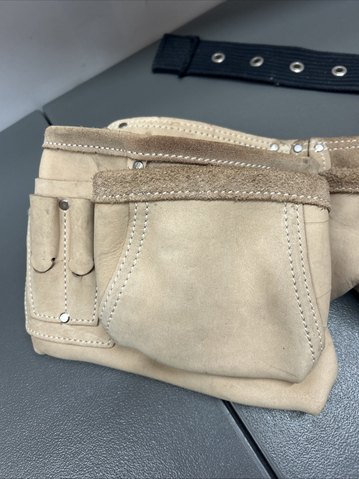 CLC Custom Leather Craft #175274 Suede Adjustable Tool Belt Made In USA