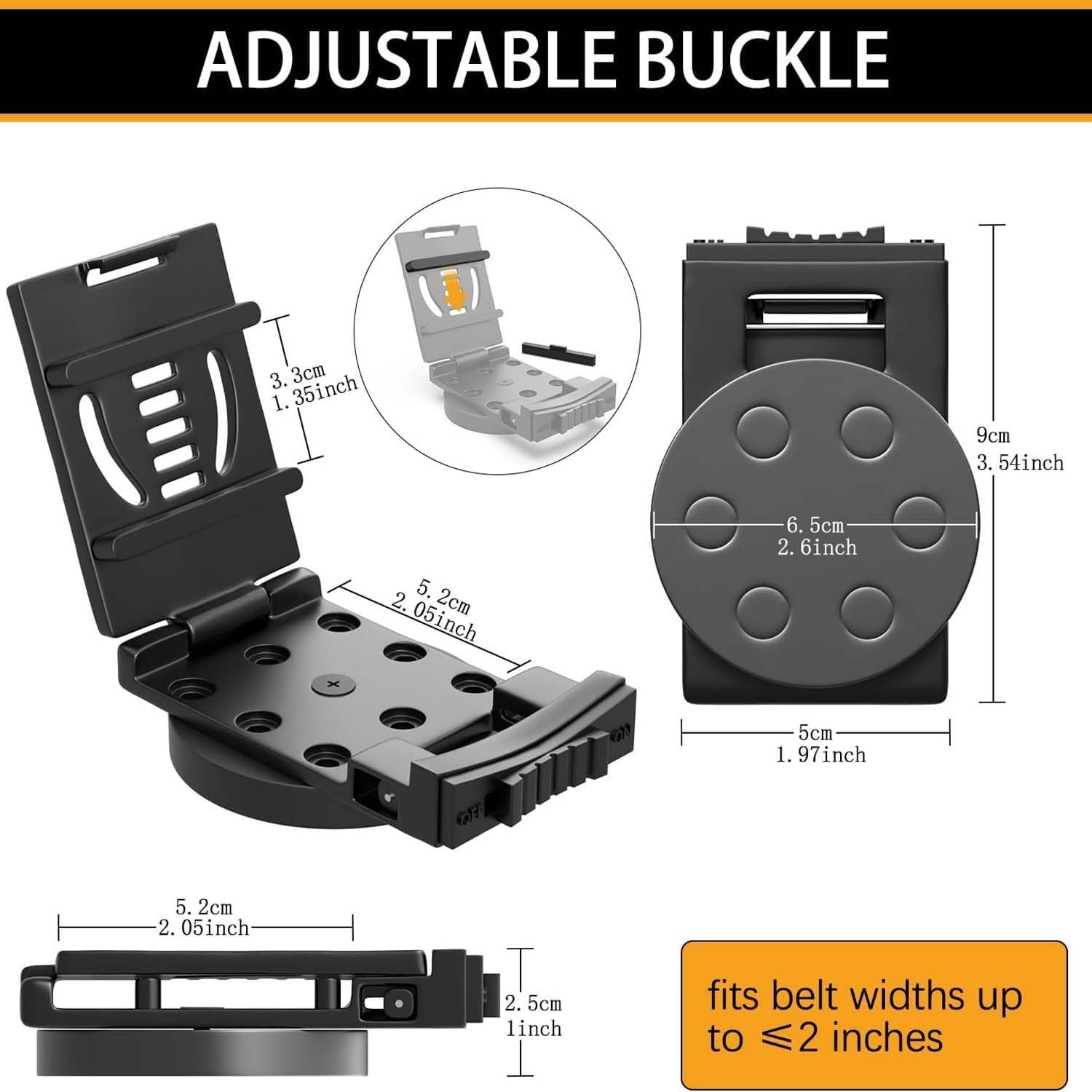 Magnetic Tool Belt Clip Heavy Duty Holster Strong Tool Holder for Tools