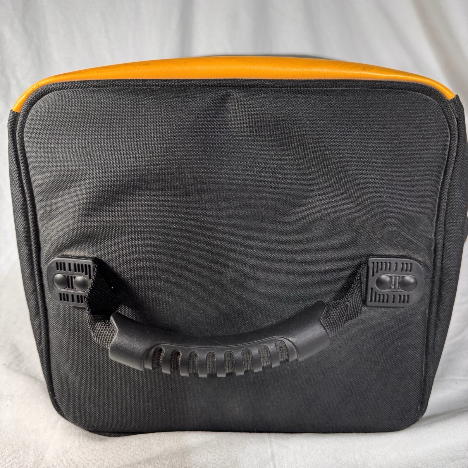 Large Cube Shaped Fluke Carry Bag Insulated Canvas w/ Handle 13”x9”x10”NO STRAP