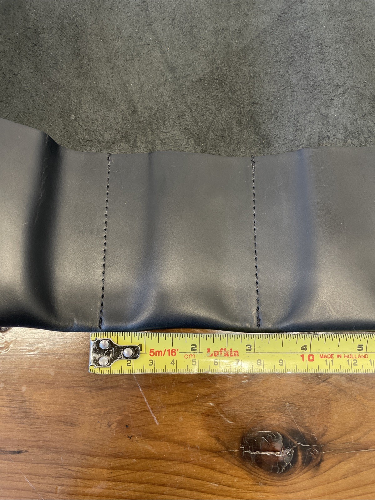 Hide Drink Thick Leather Small Tool Roll Up Bag Pencil Pouch Black 4 3” Pockets